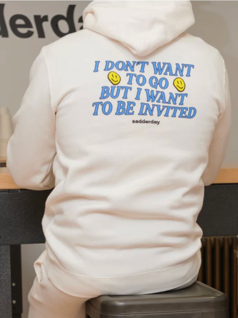 Sadderday Unisex Invited Graphic Hoodie